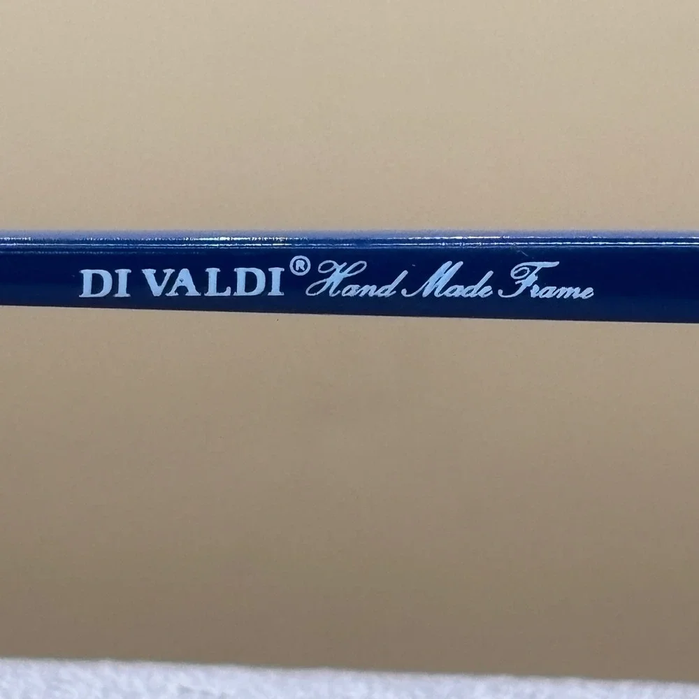 Di Valdi DV08025 Blue Tortoise Cat Eye Eyeglass Frames Handmade 54-16-145 NWOT